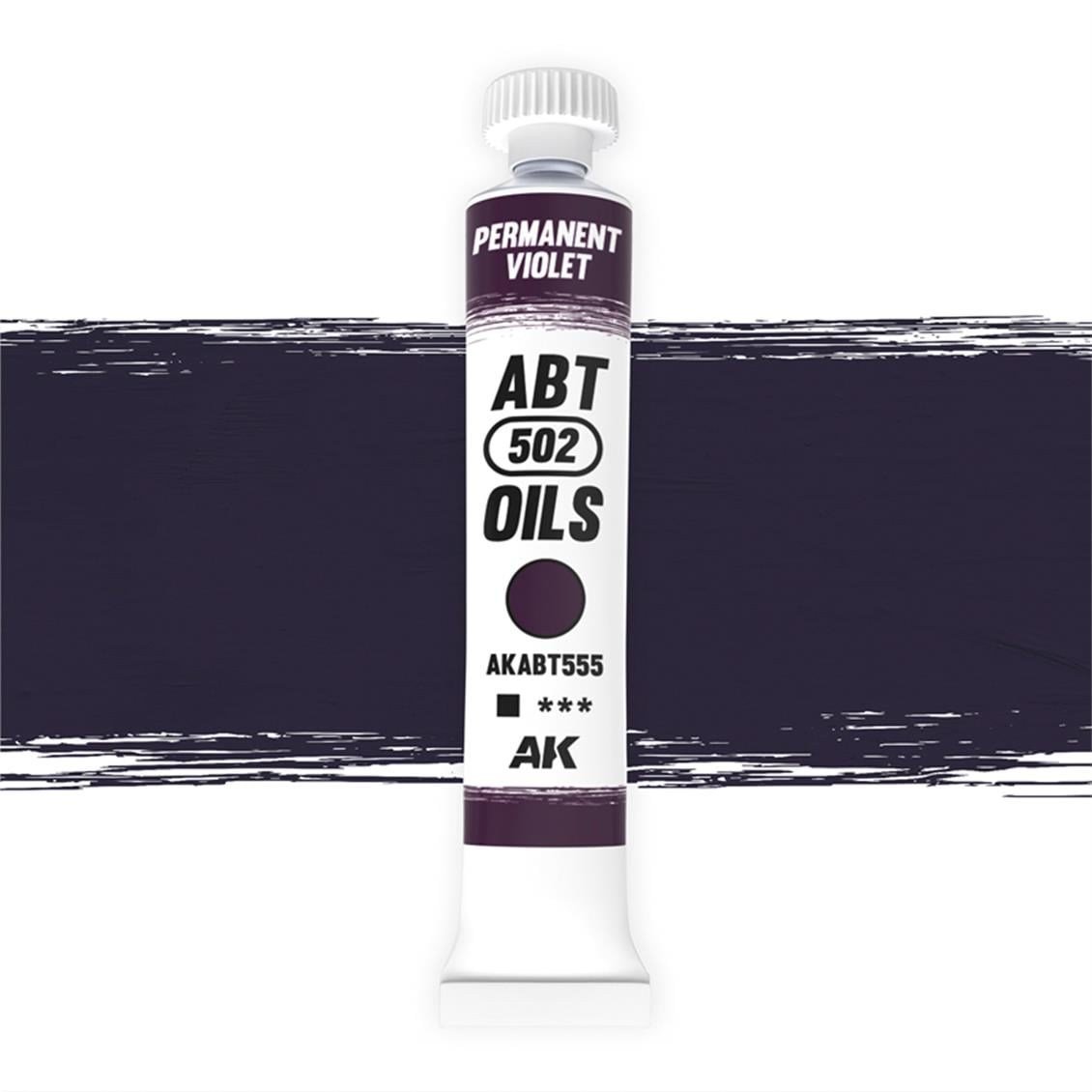 AK ABT555 20 ml. Yağlı Boya, Permanent Violet