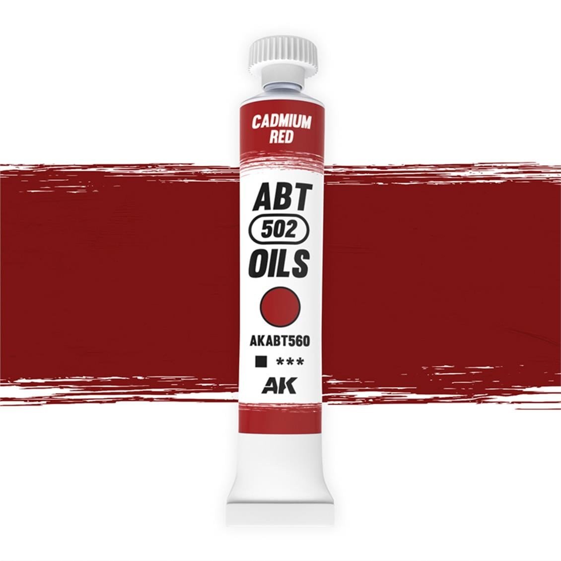 AK ABT560 20 ml. Yağlı Boya, Cadmium red