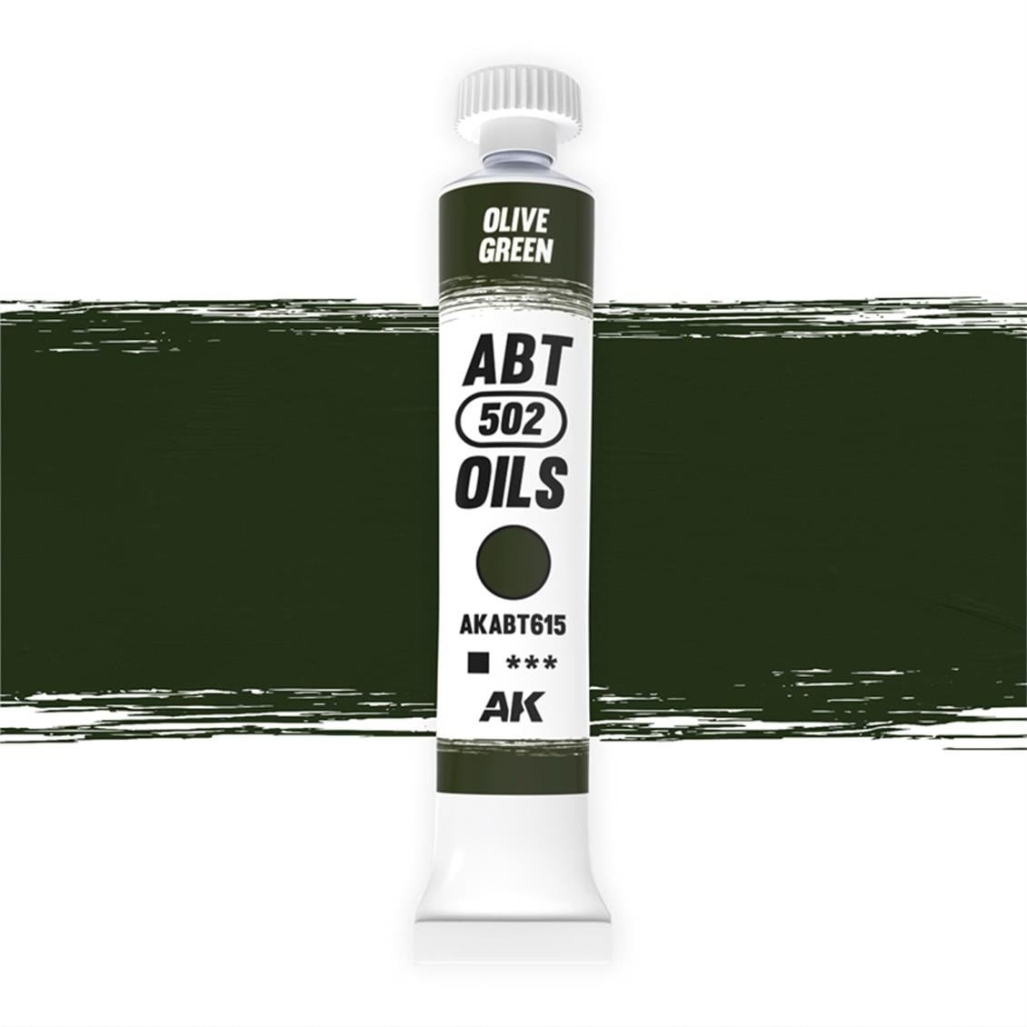 AK ABT615 20 ml. Yağlı Boya, Olive green