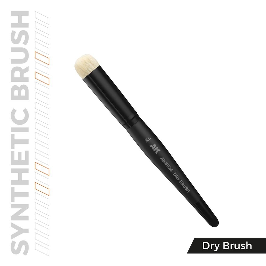 AK AKB026 No.XL Sentetik Kıllı, Dry Brush Fırçası
