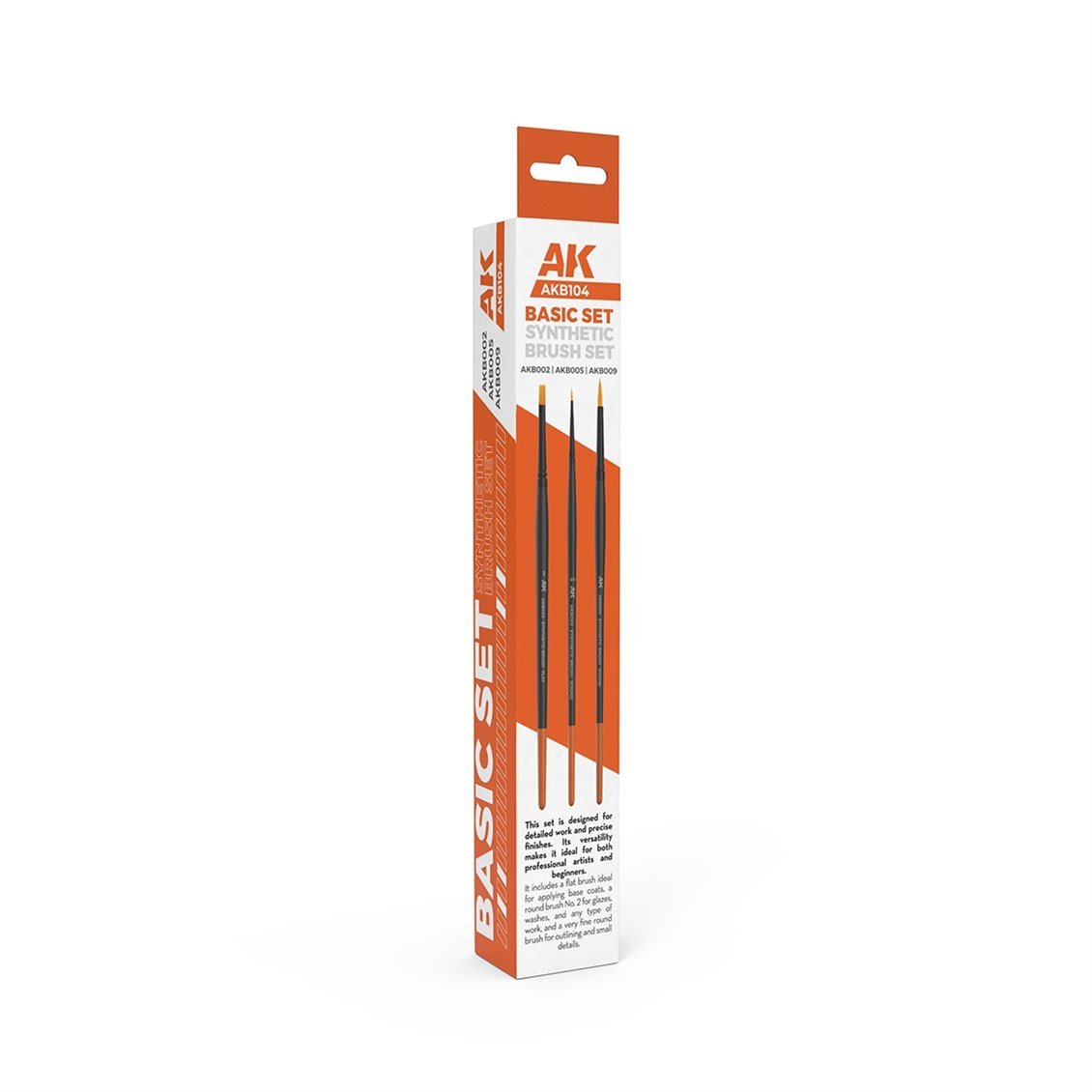 AK B104 Dry Brush Fırça Seti, 4 Adet