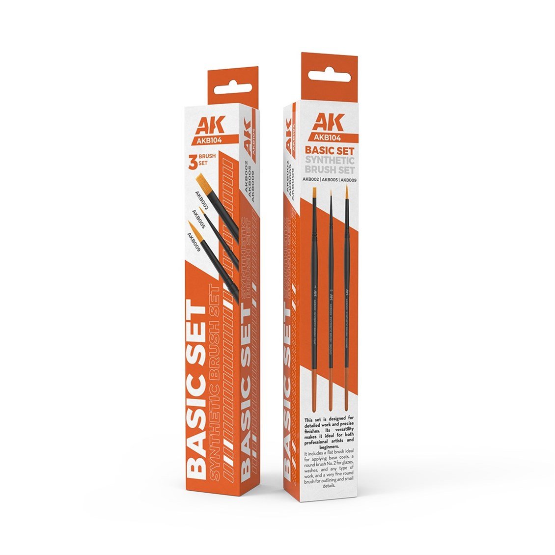 AK B104 Dry Brush Fırça Seti, 4 Adet