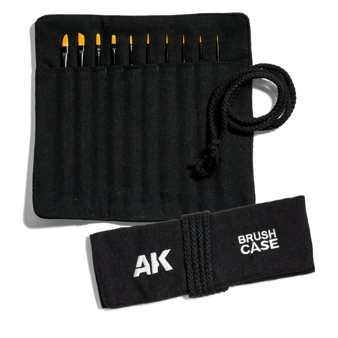 AK B110 Sentetik Fırça Seti, Kumaş Çantalı, 10 Afet