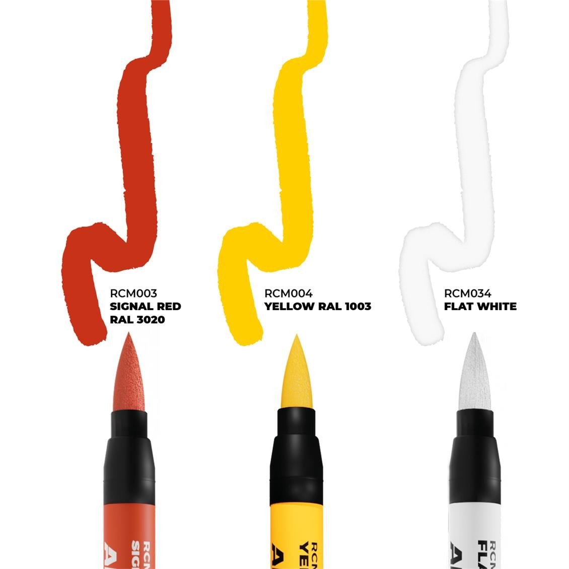 AK RCM106 Real Colors Marker Seti, Taktik İşaretler Boyama, 3 Adet