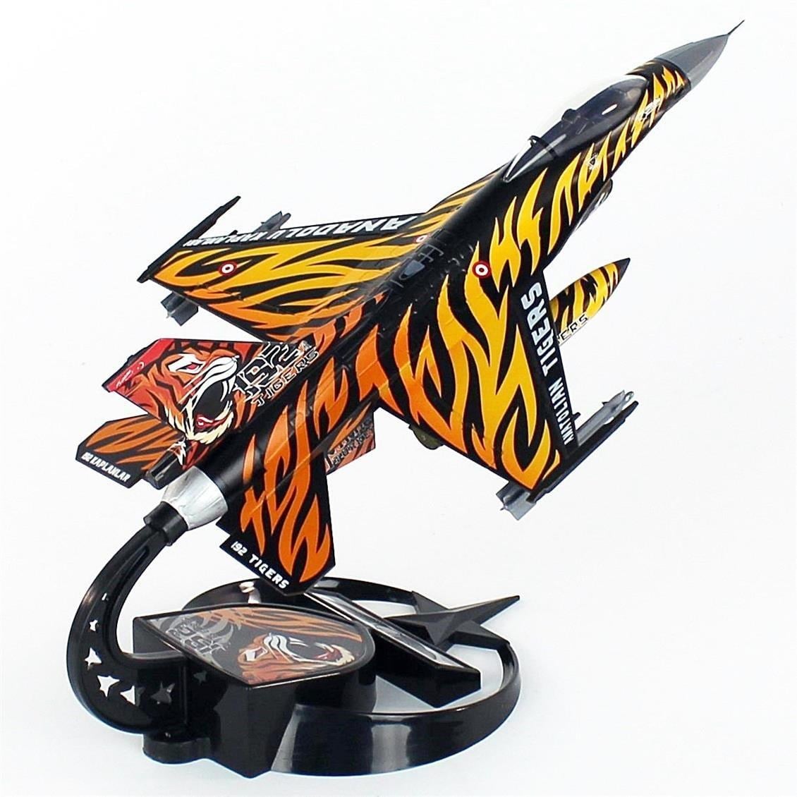 AkbaModel 1/48 Ölçek, F-16 Tiger Meet Savaş Uçağı, Sergilemeye Hazır Standlı Model