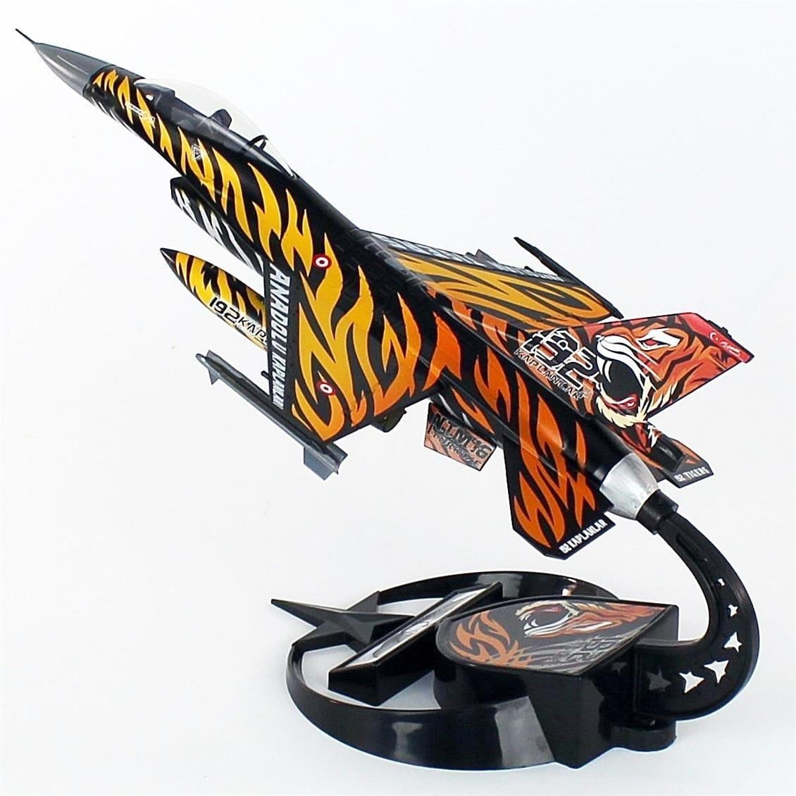 AkbaModel 1/48 Ölçek, F-16 Tiger Meet Savaş Uçağı, Sergilemeye Hazır Standlı Model