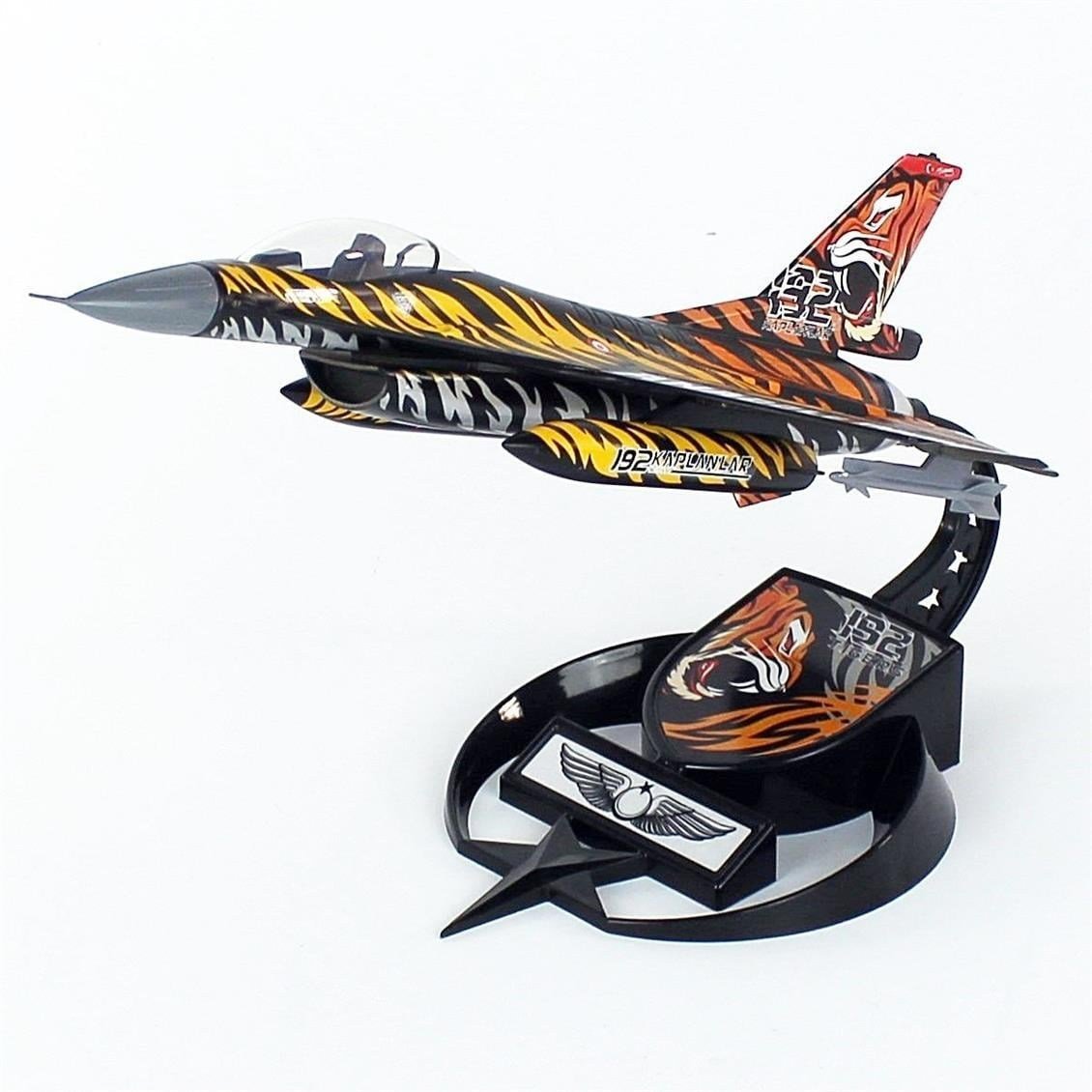 AkbaModel 1/48 Ölçek, F-16 Tiger Meet Savaş Uçağı, Sergilemeye Hazır Standlı Model