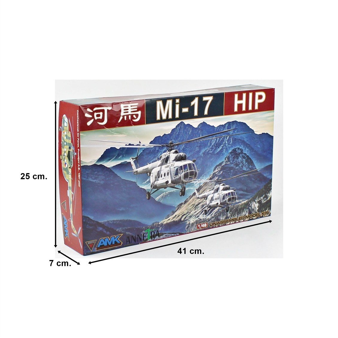 AMK 88010 1/48 Ölçek, Mi-17 Hip Early, Askeri Helikopter Plastik Model Kiti