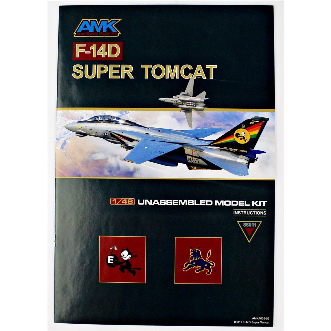 AMK 88011 1/48 Ölçek, F-14D Super Tomcat (Bombcat), Savaş Uçağı Plastik Model