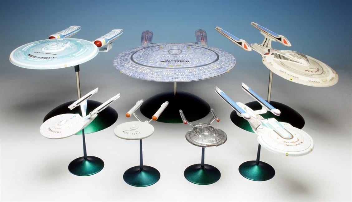 AMT 0954 1/2500 Ölçek, Star Trek U.S.S. Enterprise Box Set (Snap), Plastik Uzay Aracı Maketi