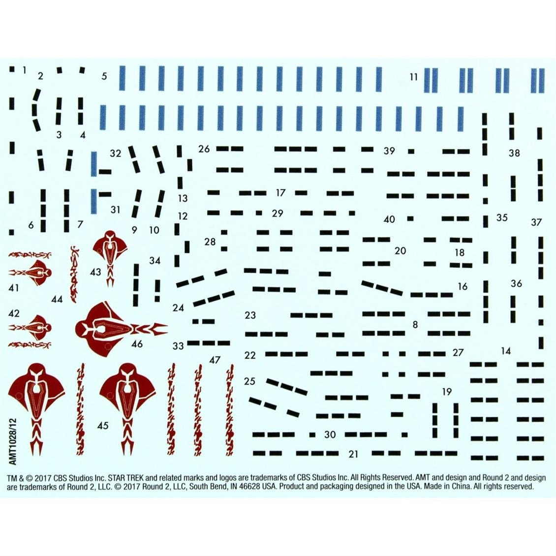 AMT 1028 1/750 Ölçek, Star Trek Deep Space Nine Cardassian Galor-Class Uzay Aracı, Plastik Model kiti