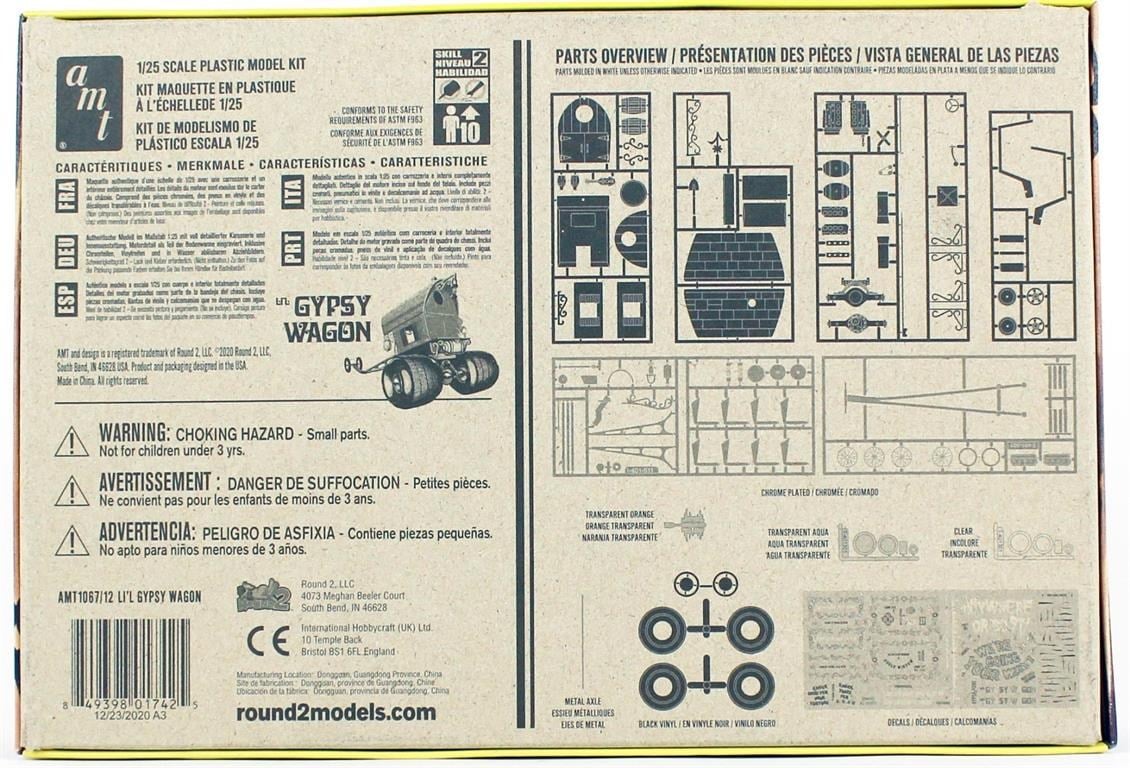 AMT 1067 1/25 Ölçek, Li'l Gypsy Wagon Show Rod, Plastik Yarış Aracı Maketi