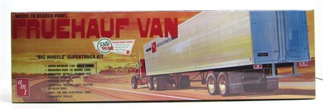 AMT 649 1/25 Ölçek, Fruehauf Beaded Van Trailer