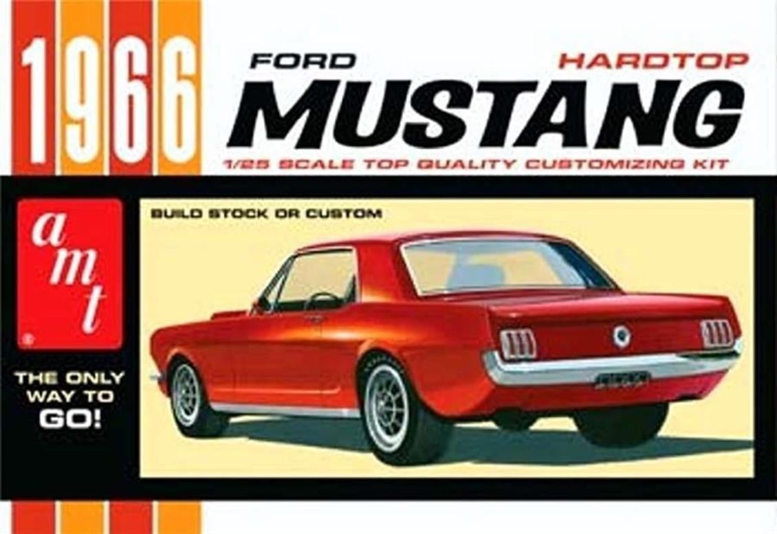 AMT 704 1/25 Ölçek, 1966 Ford Mustang Araba, Plastik Model kiti