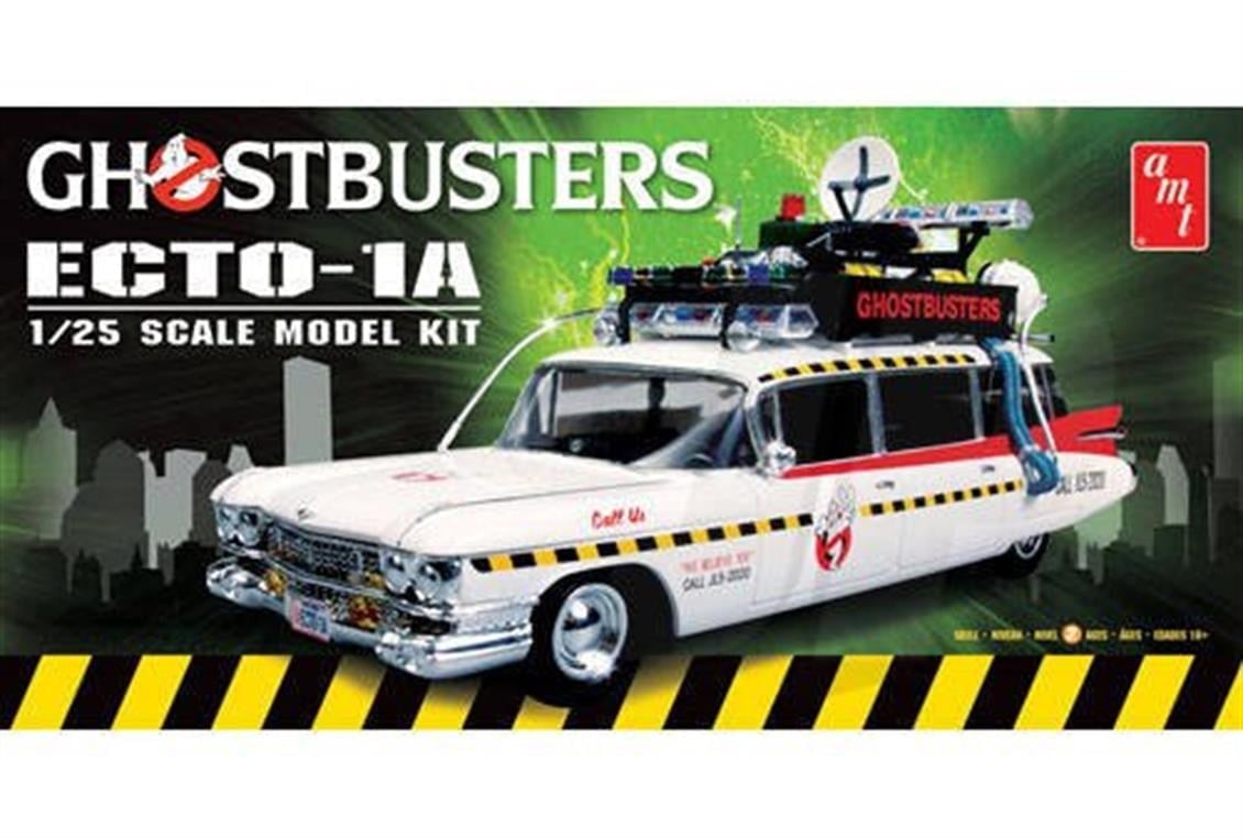 AMT 750M 1/25 Ölçek, Ghostbusters Ecto-1 Araba, Plastik Model kiti