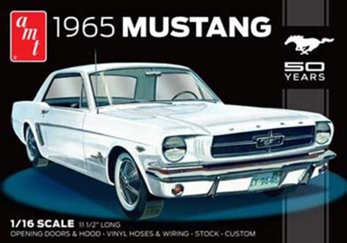 AMT 872 1/25 Ölçek, 1965 Mustang Araba, Plastik Model kiti
