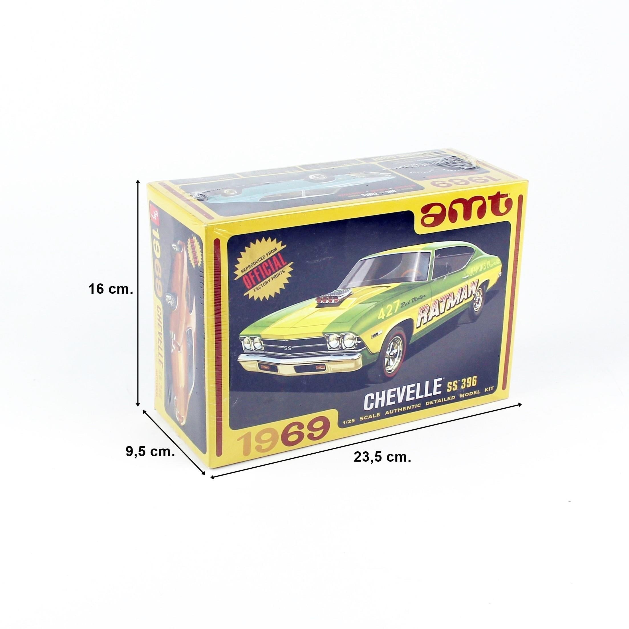 AMT1138 1/25 Ölçek, 1969 Chevy Chevelle Hardtop Otomobil Plastik Model Kiti
