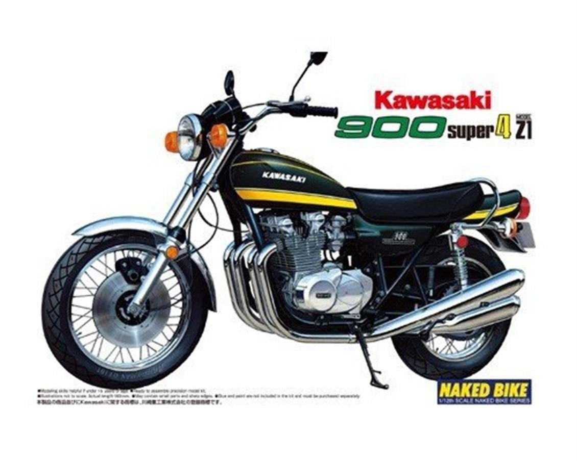 Aoshima 04098 1/12 Ölçek, Kawasaki 900 Super Four, Plastik Model kiti