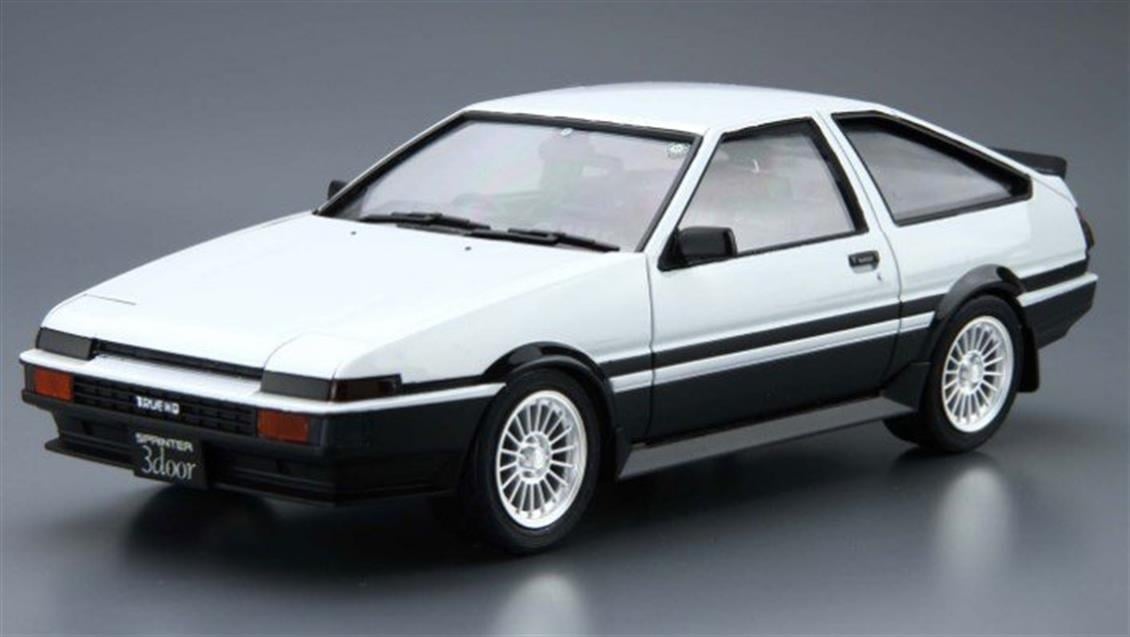 Aoshima 05156 1/24 Ölçek, Toyota Ae86 Sprinter Trueno Gt-Apex 85, Plastik Model kiti