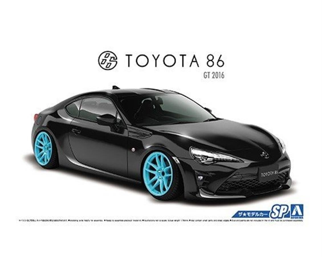 Aoshima 05179 1/24 Ölçek, Toyota Zn6 Toyota86 16 With Custom Wh, Plastik Model kiti