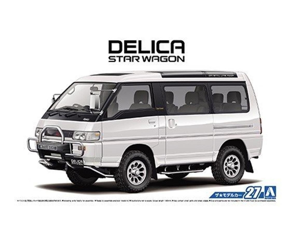 Aoshima 05233 1/24 Ölçek, Mitsubishi P35W Delica Star Wagon 91, Plastik Model kiti