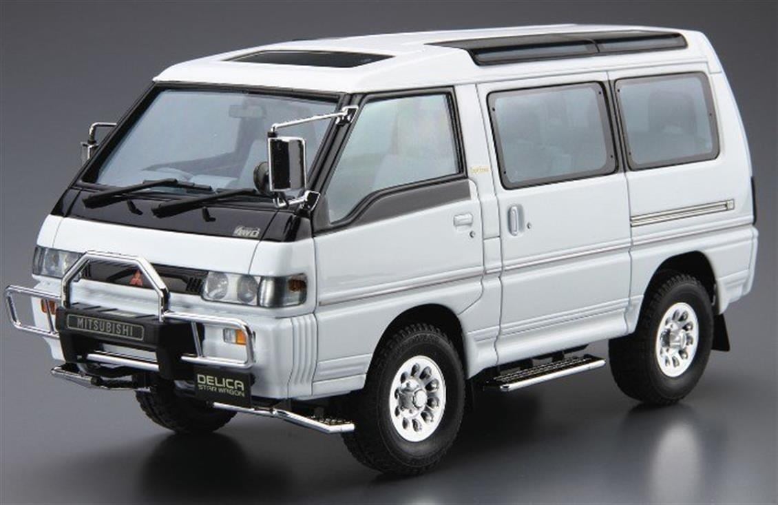Aoshima 05233 1/24 Ölçek, Mitsubishi P35W Delica Star Wagon 91, Plastik Model kiti