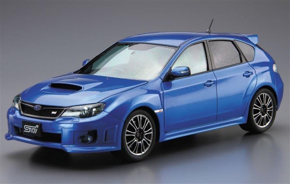 Aoshima 05235 1/24 Ölçek, Subaru Grb Impreza Wrx Sti 10, Plastik Model kiti