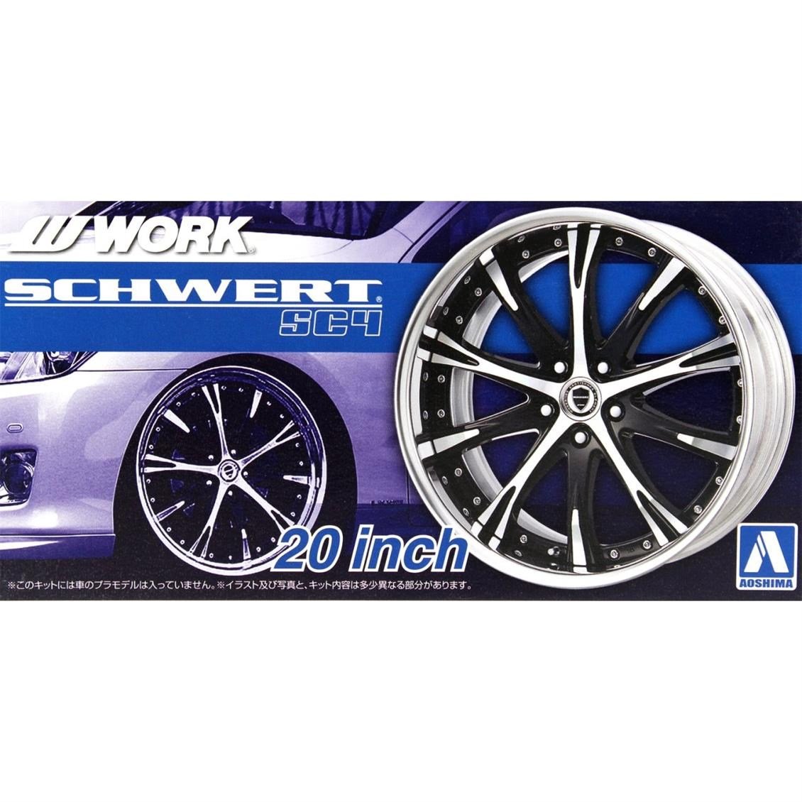 Aoshima 05276 1/24 Ölçek, Work Schwert Sc4 20İnch, Plastik Model kiti