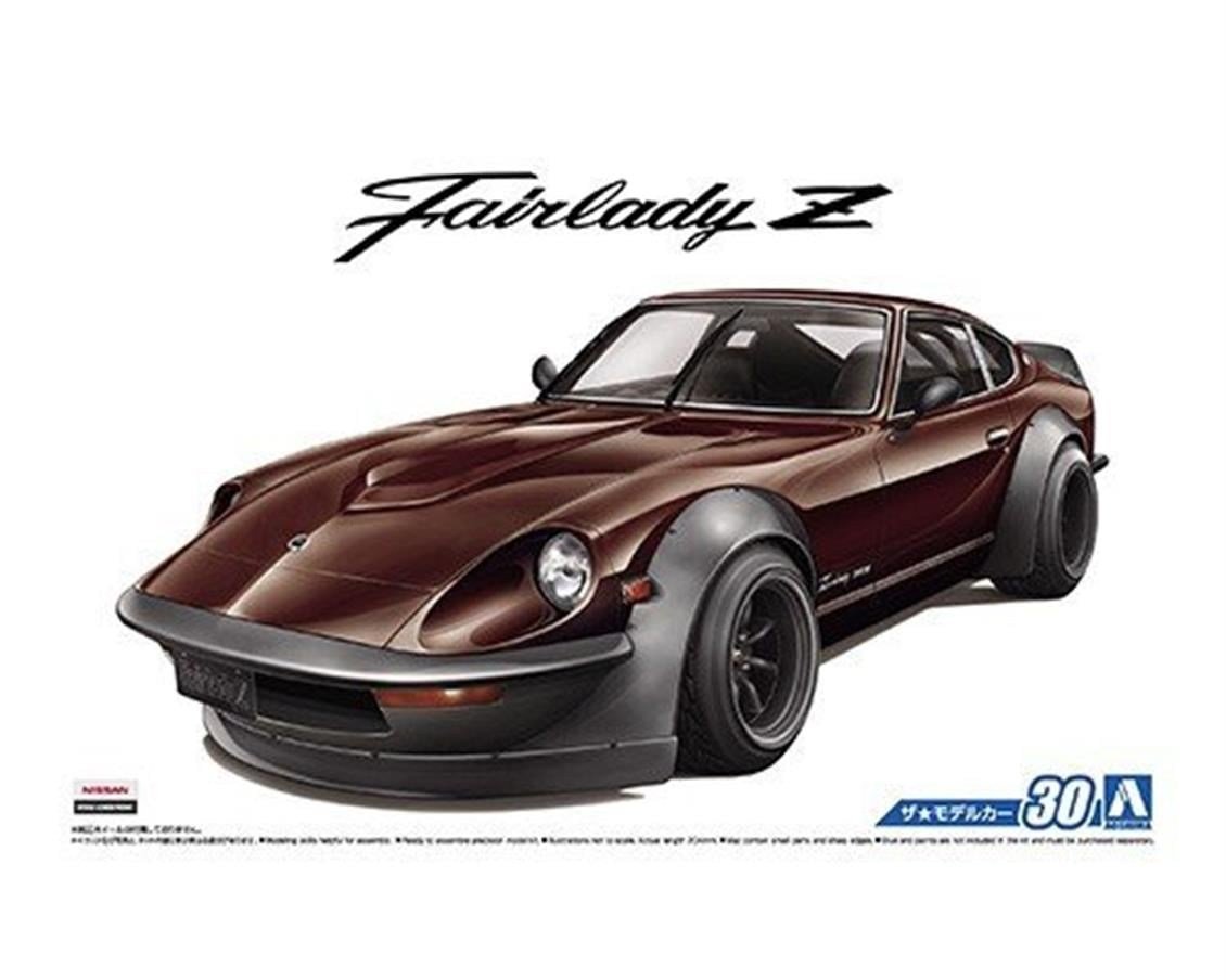 Aoshima 05305 1/24 Ölçek, Nissan S30 Fairladyz Aerocustom 75, Plastik Model kiti