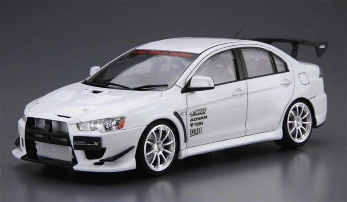 Aoshima 05320 1/24 Ölçek, C-West Cz4A Lancer Evolution X 07 Mitsu, Plastik Model kiti