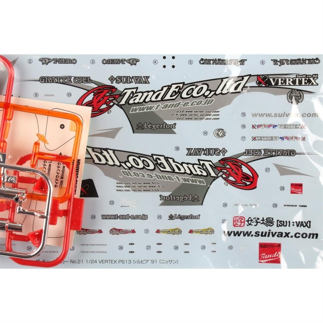 Aoshima 05334 1/24 Ölçek, Vertex Ps13 Silvia, Plastik Model kiti