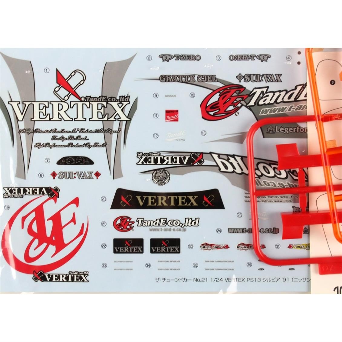 Aoshima 05334 1/24 Ölçek, Vertex Ps13 Silvia, Plastik Model kiti