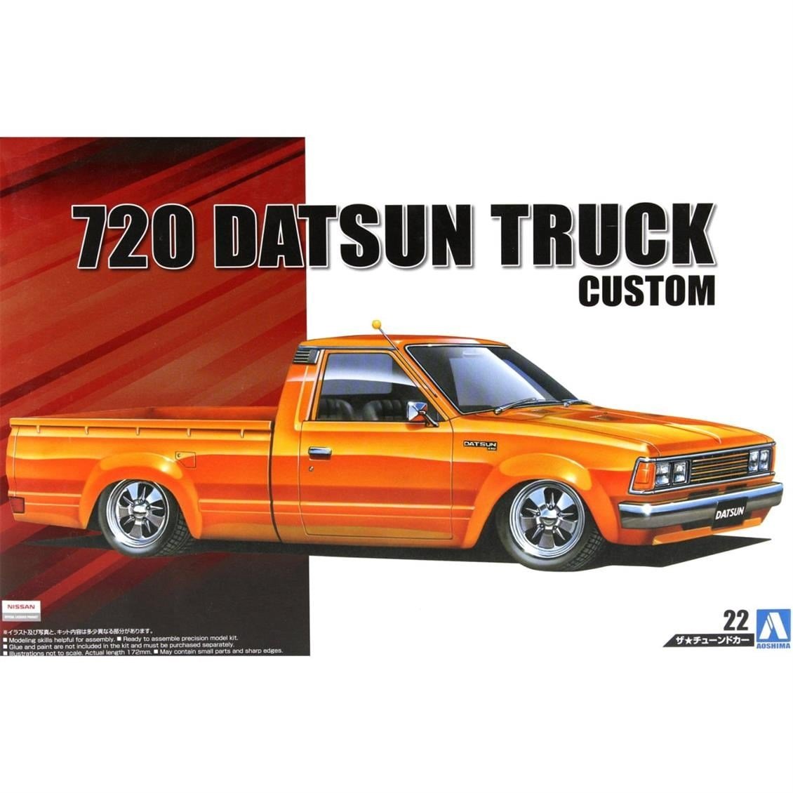 Aoshima 05335 1/24 Ölçek, Datsun Truck Custom 82 Nissan, Plastik Model kiti