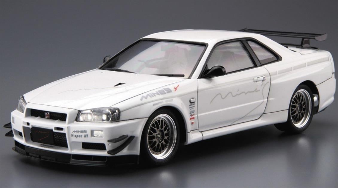 Aoshima 05365 1/24 Ölçek, Mine S Bnr34 Skyline Gt-R 02, Plastik Model kiti