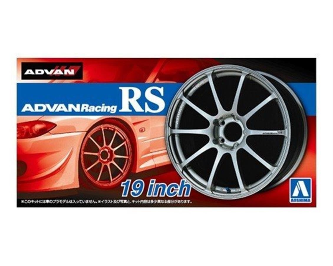 Aoshima 05378 1/24 Ölçek, Advan Racing Rs 19İnch, Plastik Model kiti