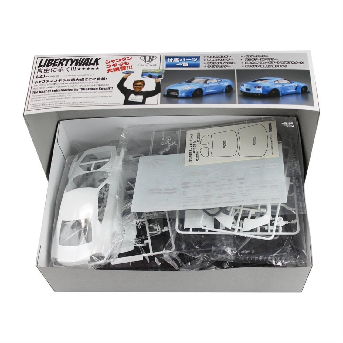 Aoshima 05402 1/24 Ölçek, Lb Works R35 Gt-R Ver 1, Plastik Model kiti