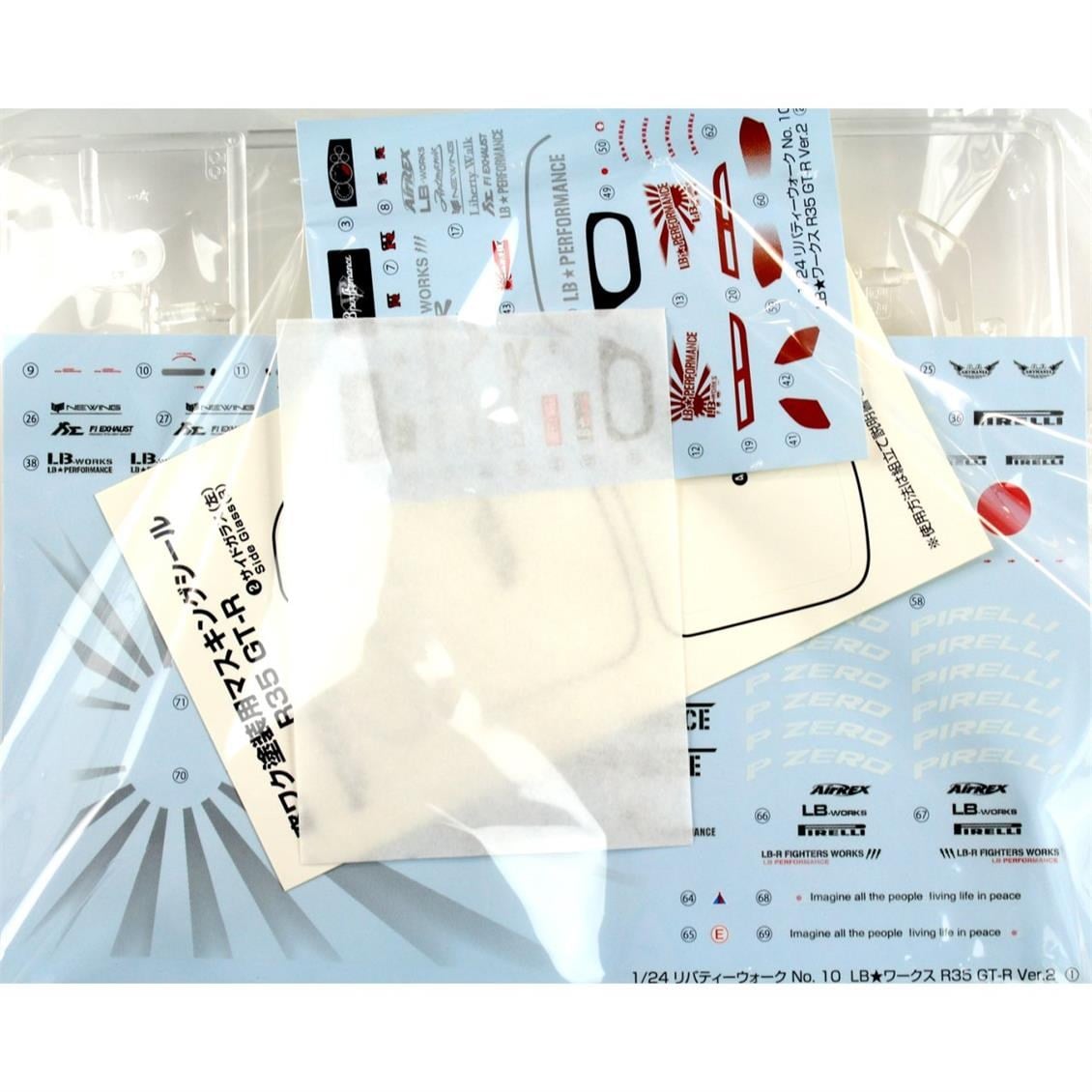 Aoshima 05403 1/24 Ölçek, Lb Works R35 Gtr Ver 2, Plastik Model kiti
