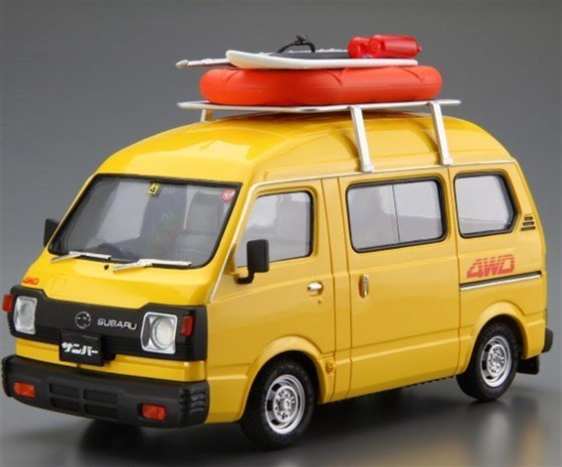 Aoshima 05422 1/24 Ölçek, Subaru Tt1 Sambar High-Roof 4Wd 80, Plastik Model kiti