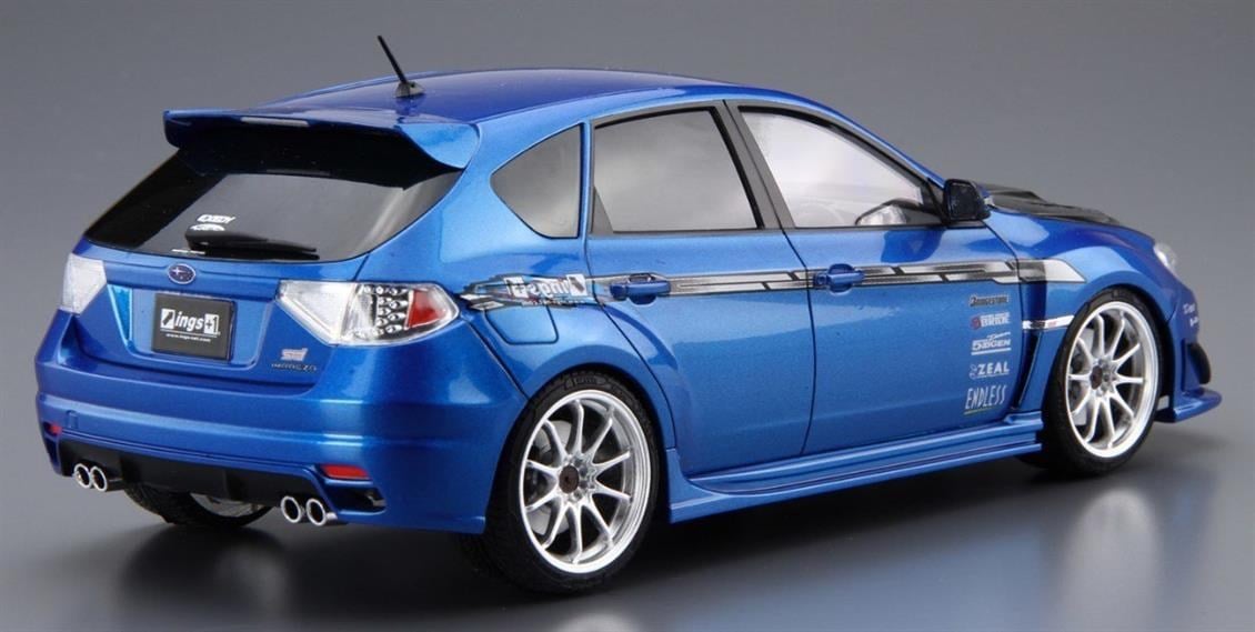 Aoshima 05423 1/24 Ölçek, İngs Grb Impreza Wrx Sti 07, Plastik Model kiti