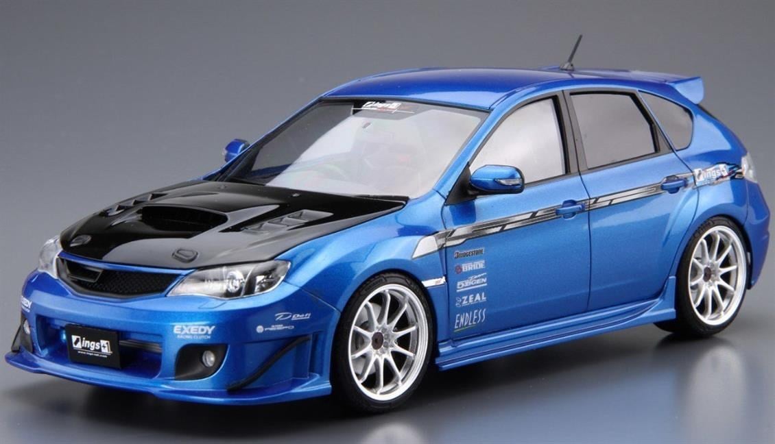 Aoshima 05423 1/24 Ölçek, İngs Grb Impreza Wrx Sti 07, Plastik Model kiti