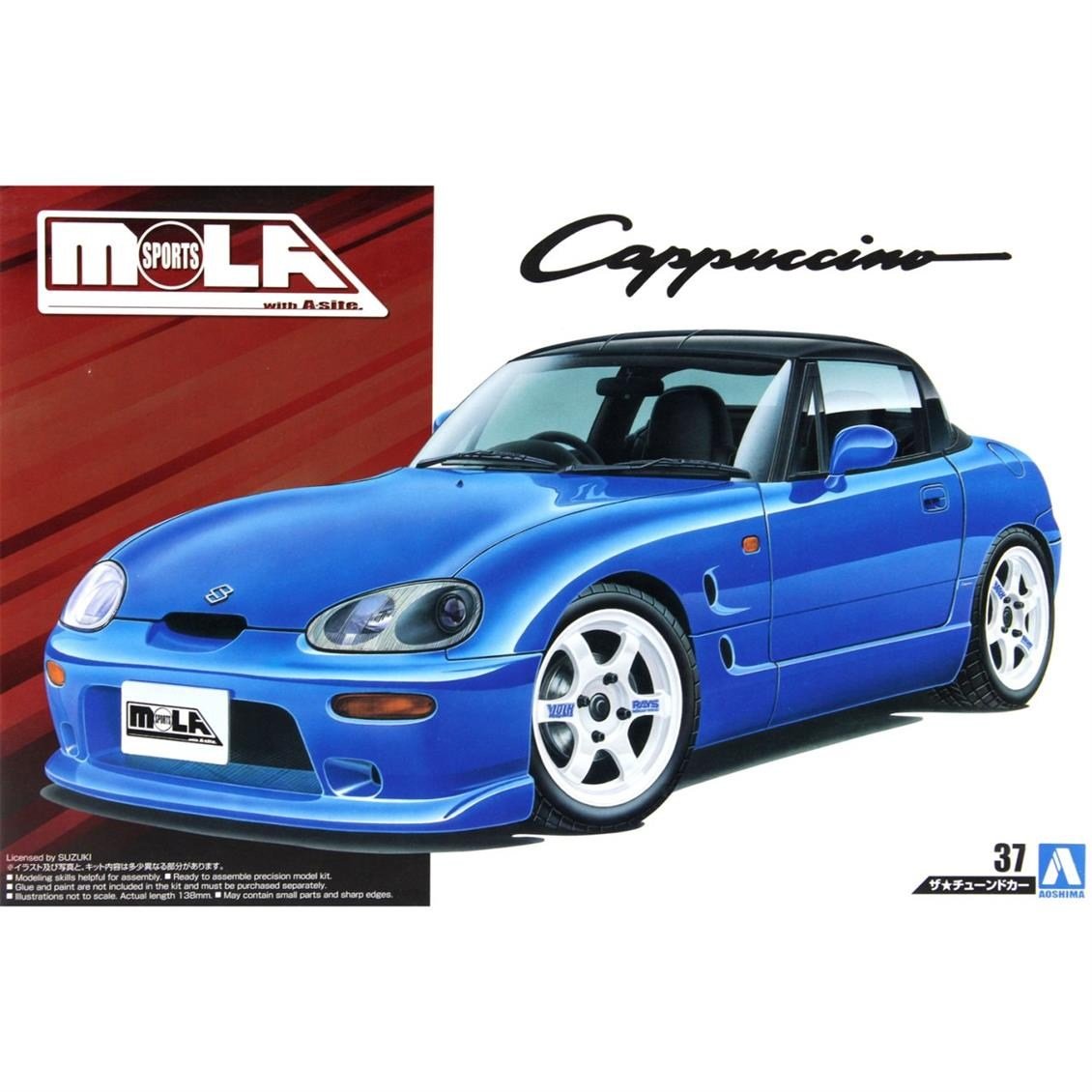 Aoshima 05434 1/24 Ölçek, Mola Sports Ea11R Cappuccino 91, Plastik Model kiti