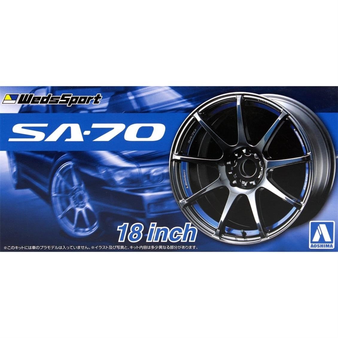 Aoshima 05463 1/24 Ölçek, Weds Sports Sa-70 18İnch, Plastik Model kiti