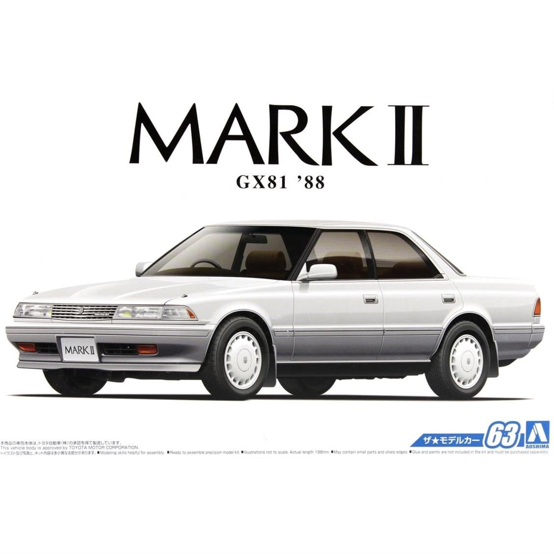 Aoshima 05484 1/24 Ölçek, Toyota Gx81 Mark2 2.0 Grande Twincam24, Plastik Model kiti