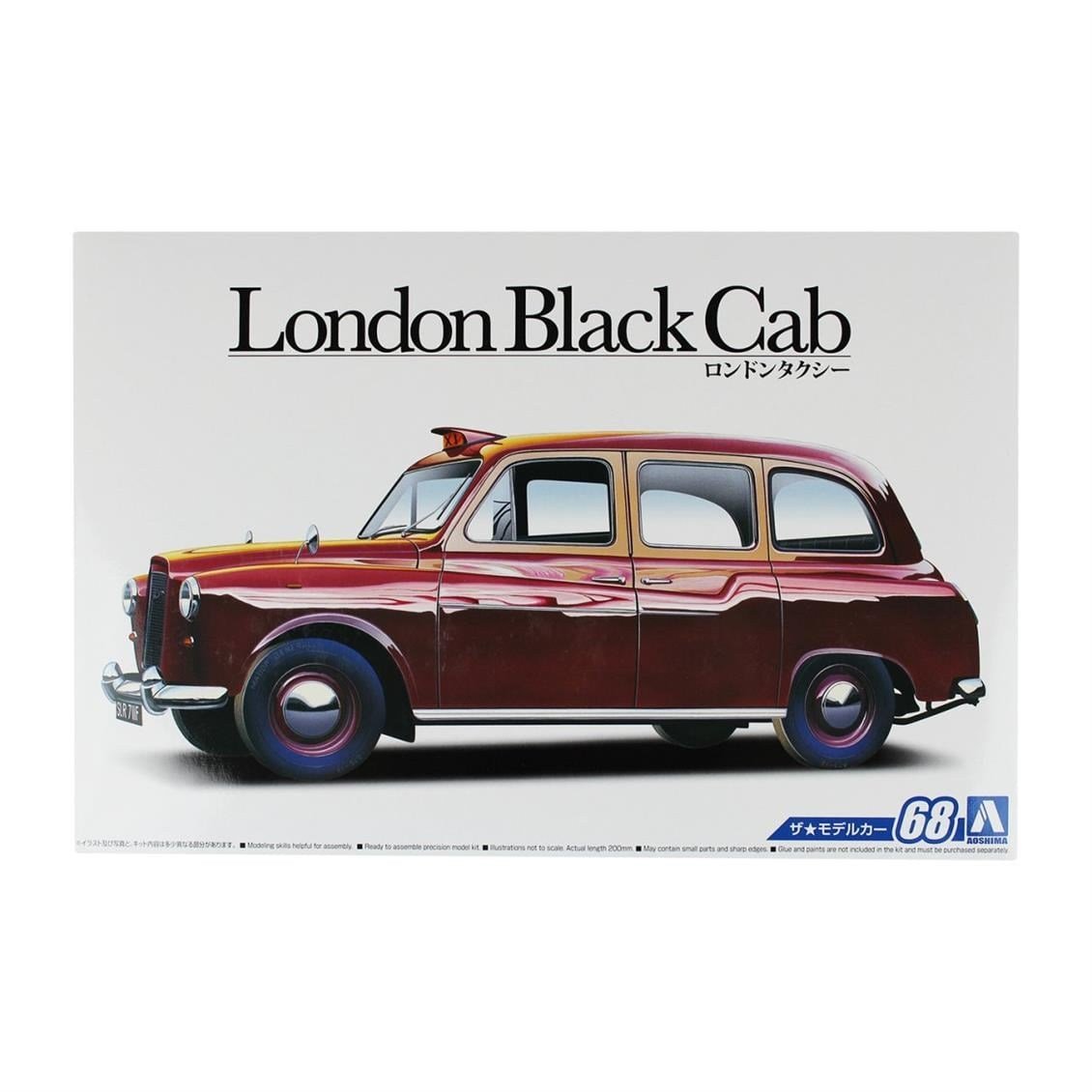 Aoshima 05487 1/24 Ölçek, Fx-4 London Black Cab 68, Plastik Model kiti