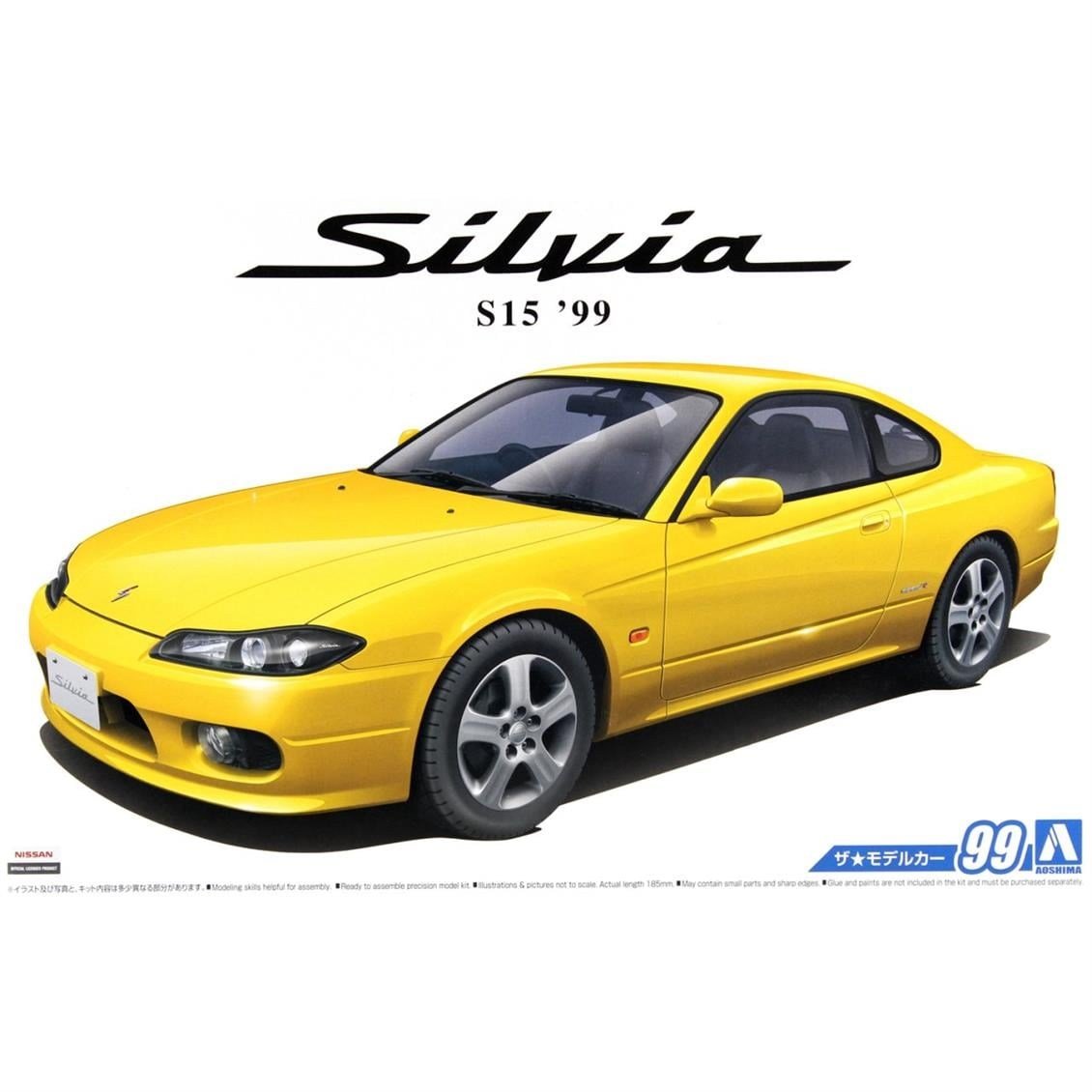 Aoshima 05679 1/24 Ölçek, Nissan S15 Silvia Spec R '99, Plastik Model kiti