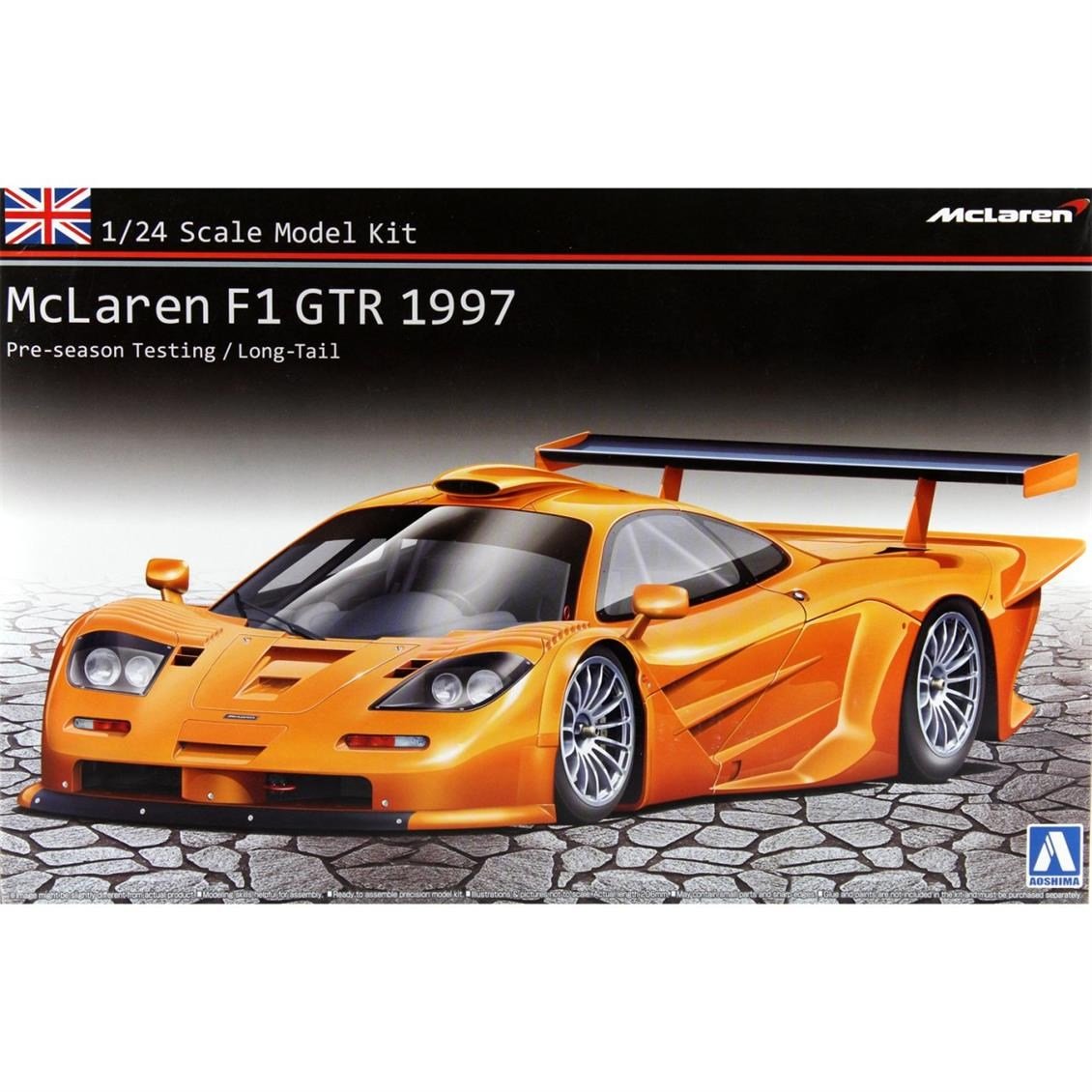 Aoshima 7495 1/24 Ölçek, Mclaren F1 Gtr 1997 (Overseas Edition), Plastik Model kiti