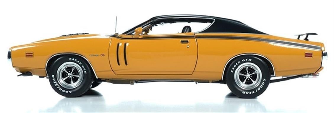 Autoworld 1210 1/18 Ölçek, Dodge Charger R/T Sert Tavan, Karamel, Sergilemeye Hazır Metal Araba Modeli