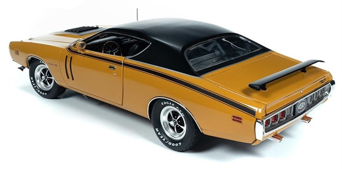 Autoworld 1210 1/18 Ölçek, Dodge Charger R/T Sert Tavan, Karamel, Sergilemeye Hazır Metal Araba Modeli