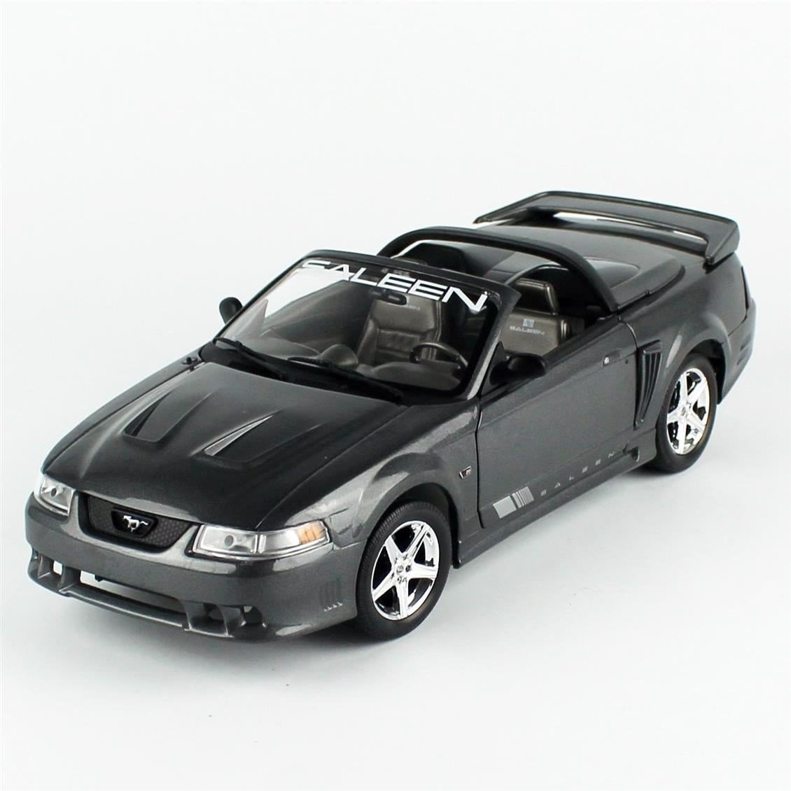 AutoWorld AMM1306 1/18 Ölçek, 2003 Mustang Saleen S281 SC Speedster, Dark Shadow Gray, Sergilemeye Hazır Metal Araba Modeli