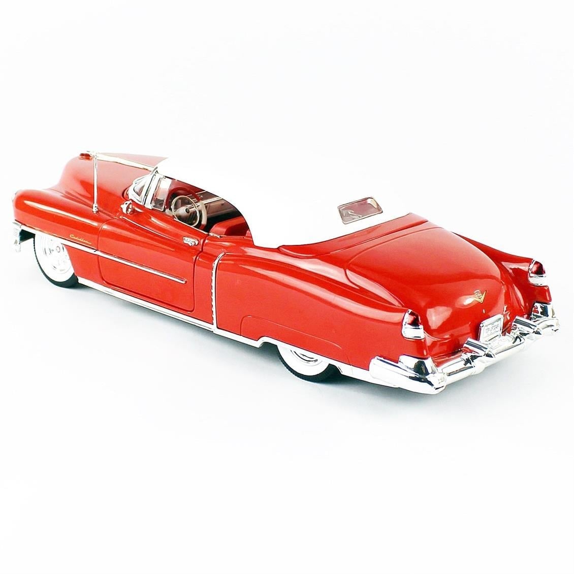 AutoWorld AW286 1/18 Ölçek, 1953 Cadillac ElDorado Convertible, Red, Sergilemeye Hazır Metal Araba Modeli